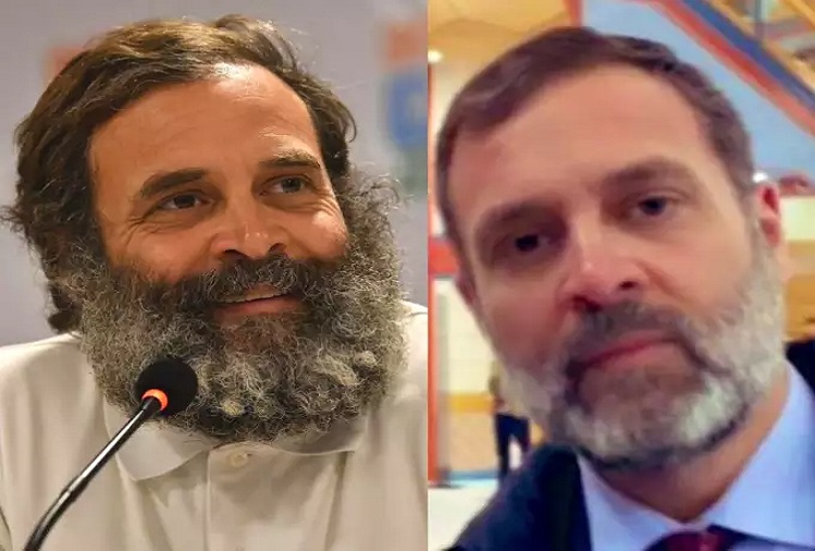 Rahul Gandhi: Rahul Gandhi changed his look, trimmed beard and moustache, was seen wearing tie and jacket in UK