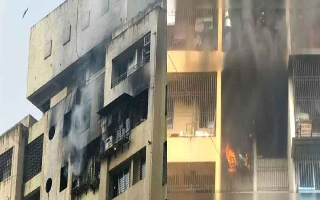 Mumbai News: Fire breaks out in a building in Mumbai, no casualties