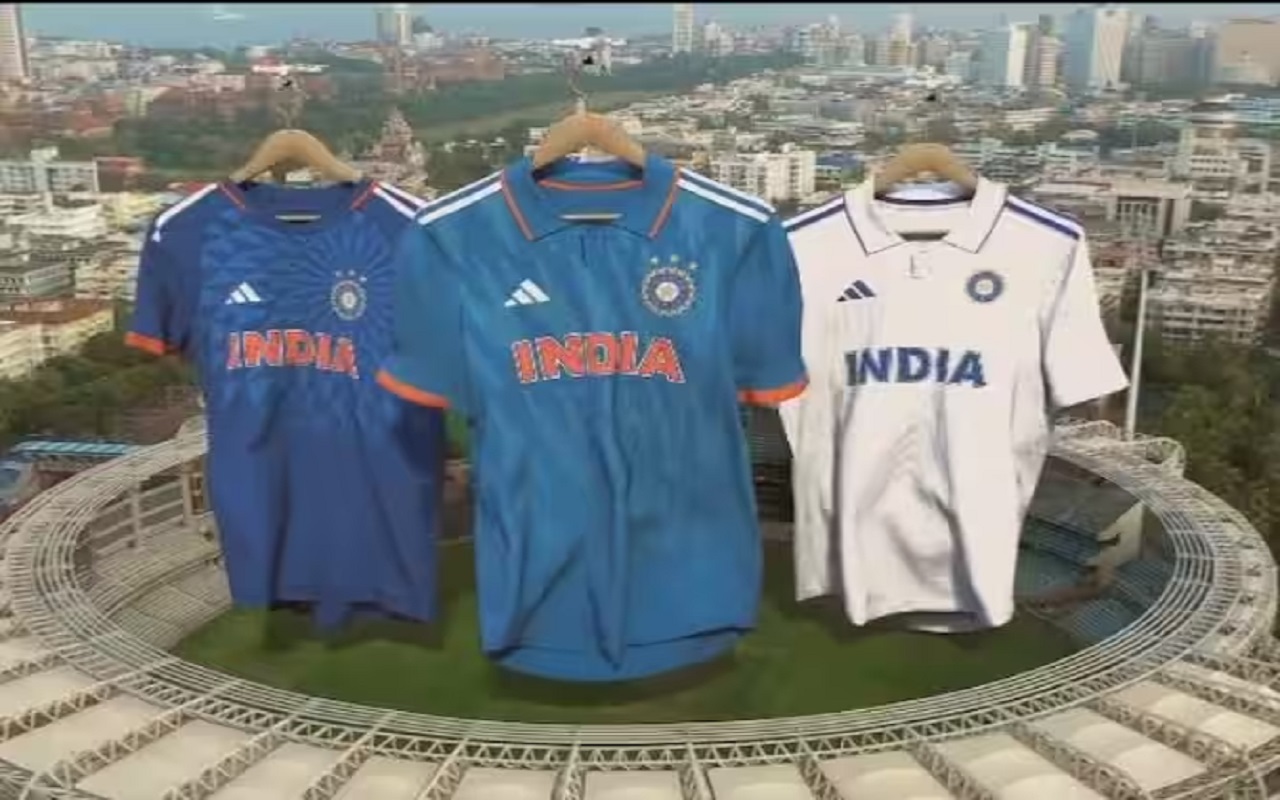 Indian Team: Indian cricket team's new jersey launch, changed team will be seen in the  WTC file