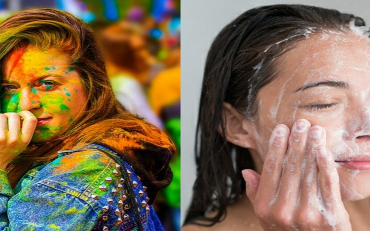 Holi 2023: You can also remove the color on the face with these easy tips