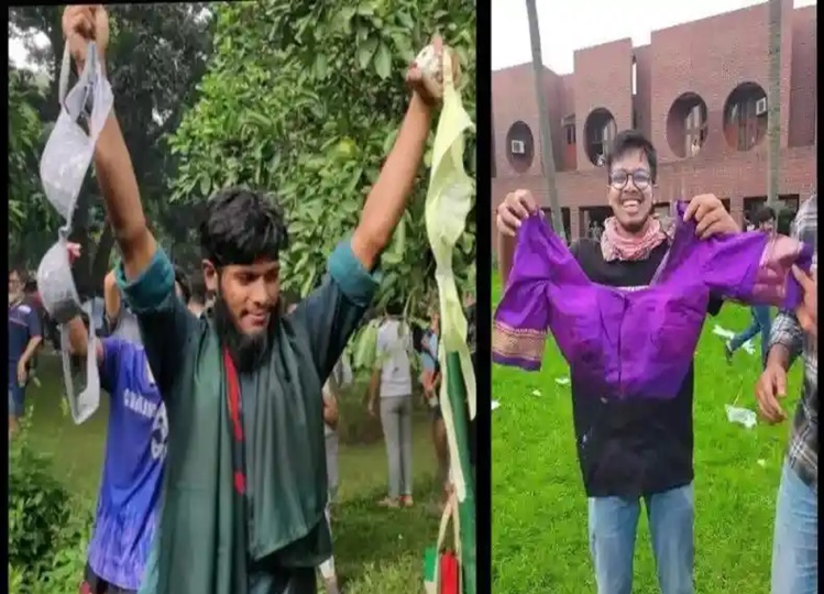 Protesters crossed all limits of shamelessness, made a video waving Sheikh Hasina's bra