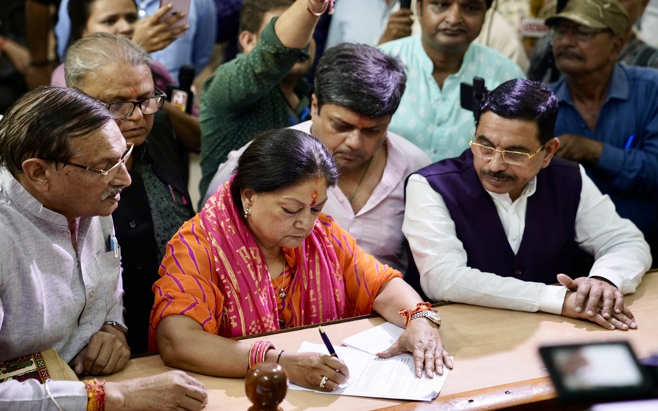 Rajasthan Assembly Elections: Congress leader will challenge Vasundhara Raje