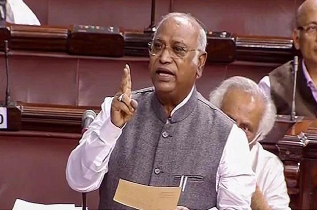 Kharge objected to the removal of words from the speech