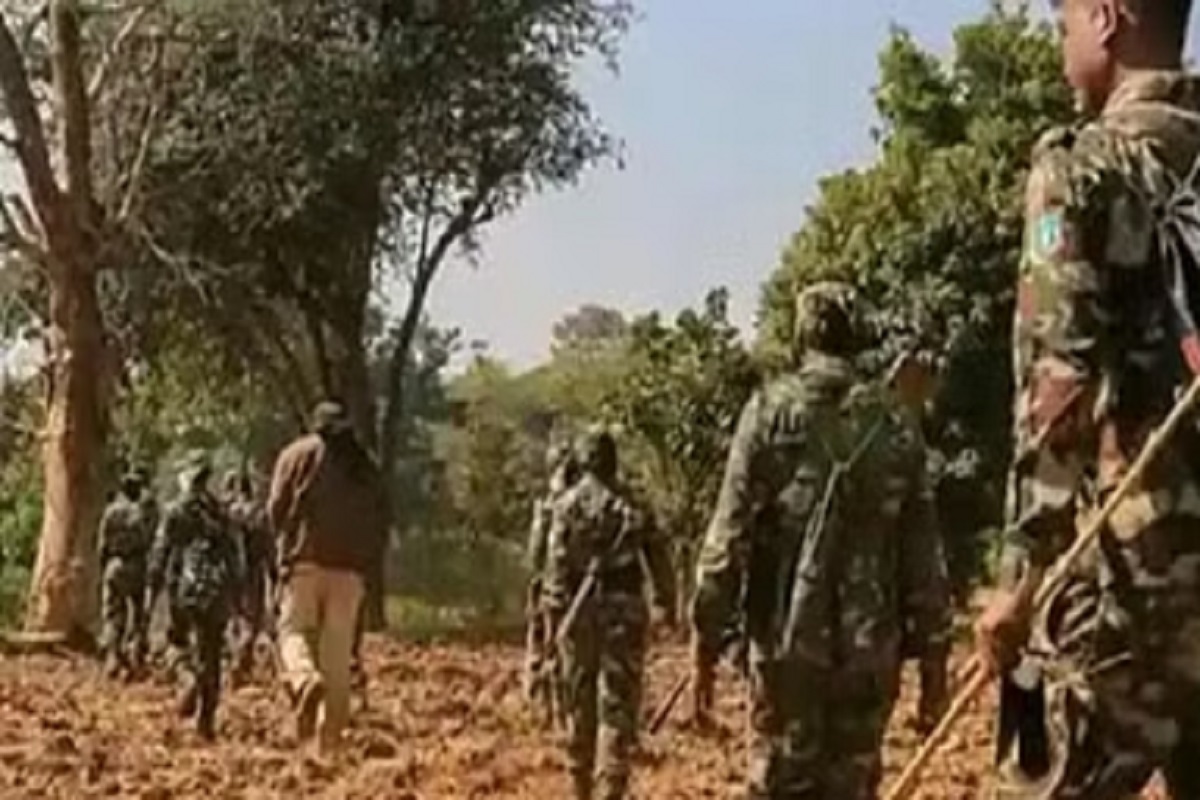 Chhattisgarh: Security forces recovered huge quantity of explosives after an encounter with Naxalites