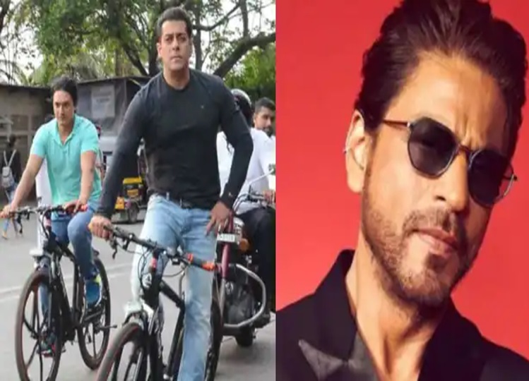 Video: When Salman Khan passed by King Khan's house 'Mannat' on his bicycle, he shouted and called out 'Shahrukh Khan...'