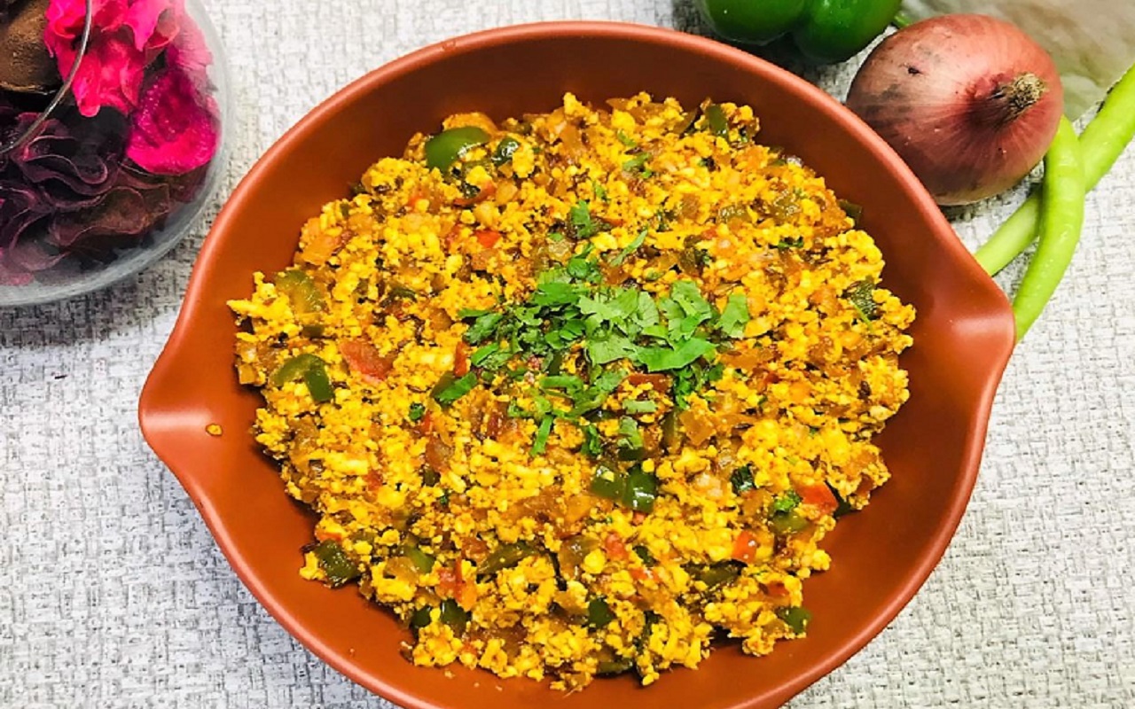Recipe of the Day: Make special Paneer Bhurji with this method, definitely  add these things| lifestyle News in Hindi | Recipe of the Day: इस विधि से  बना लें स्पेशल पनीर भुर्जी,