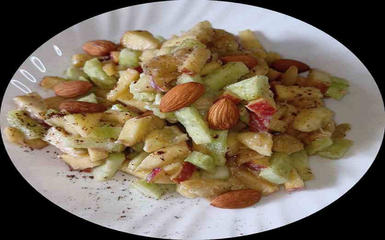 Recipe Tips: You can also make almond-apple chaat for kids