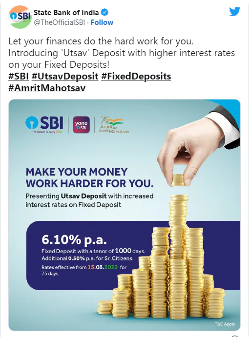 SBI FD Rates: State Bank has increased the interest rates of fixed deposits