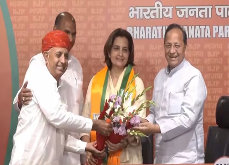 Rajasthan: Big blow to Congress before assembly elections, Jyoti Mirdha joins BJP.