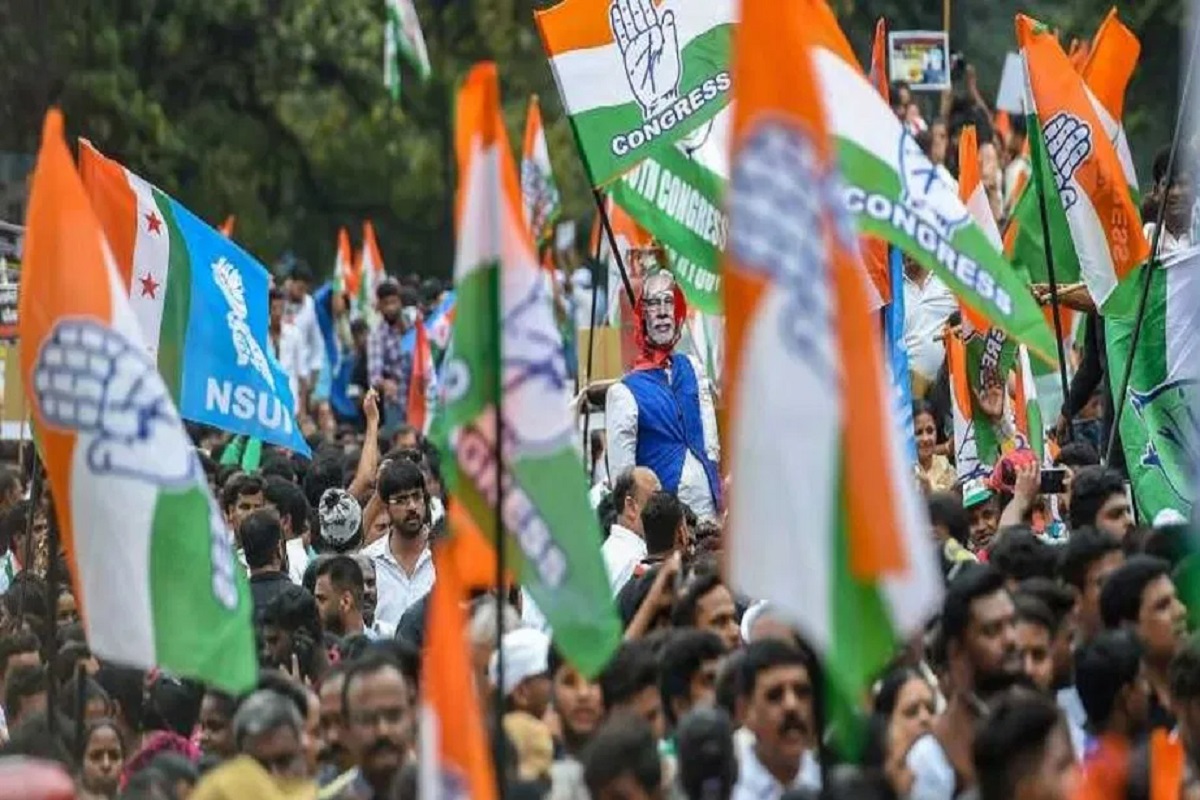 Congress holds countrywide protest over Adani group issue