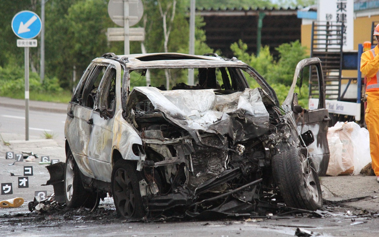 Five injured in car crash in Japan