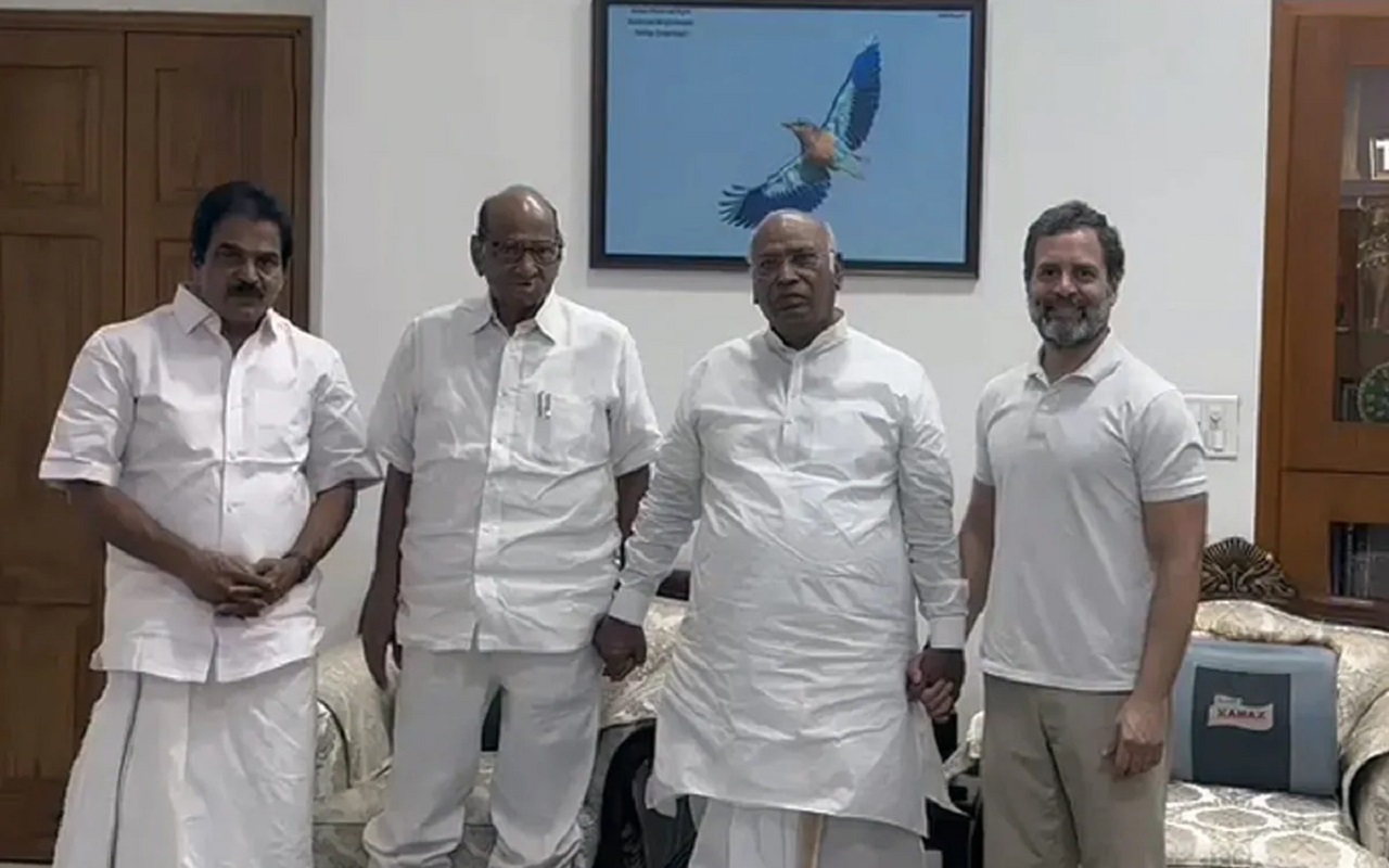 Opposition Unity: Sharad Pawar met Rahul and Kharge, before this Nitish had met Congress President