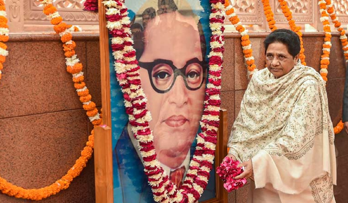 Mayawati paid tribute to Ambedkar on his birth anniversary.