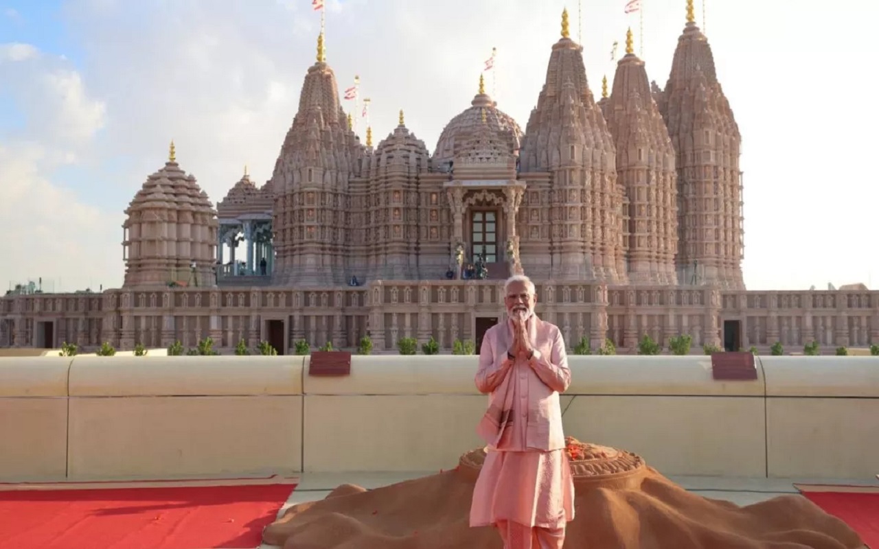 PM Modi: PM Modi inaugurates the largest Hindu temple in UAE, addresses the World Governments Summit