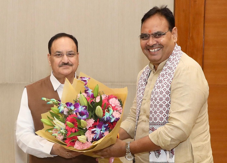 Chief Minister Bhajanlal Sharma suddenly met JP Nadda, now many speculations are being made