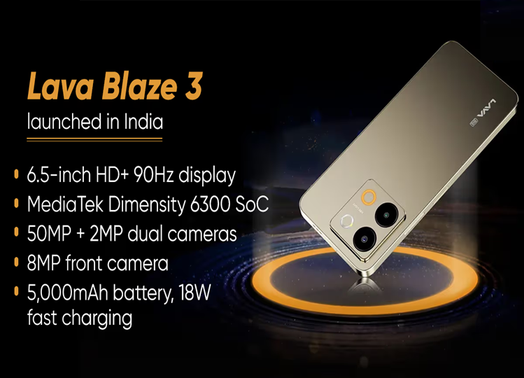 Lava Blaze 3 5G with 5000mAh battery, 50MP camera launched in India: Know price and specifications