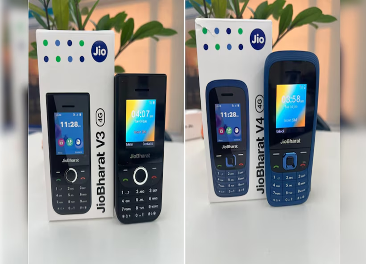 Reliance Jio launches JioBharat V3 and V4 4G feature phones