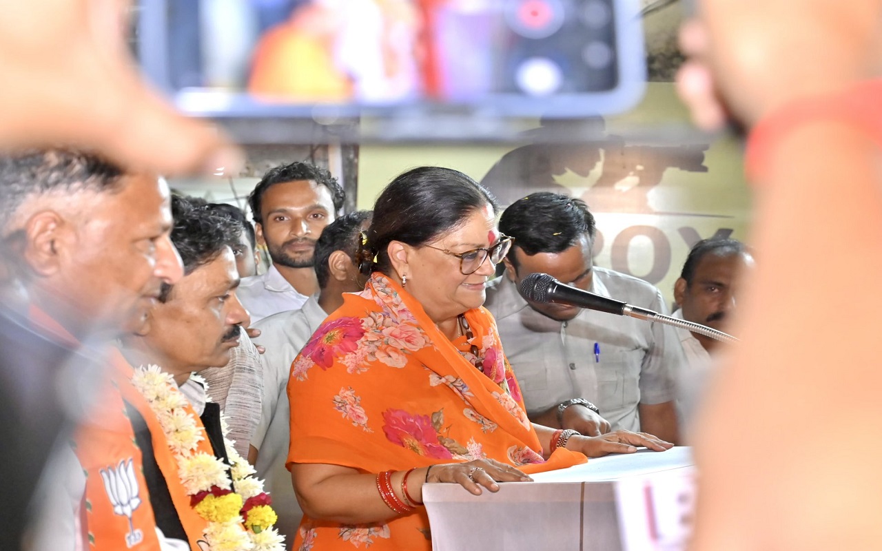 Gehlot government has ruined the state: Vasundhara Raje