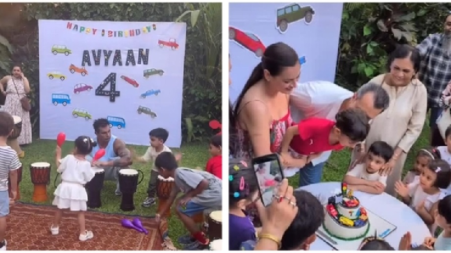 Bipasha Basu, Neha Dhupia, Shreya Ghoshal attended Dia Mirza's son Avyan's birthday party, became children with the children 