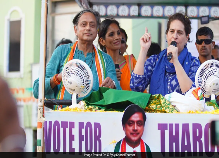 Shashi Tharoor's Shoutout For Priyanka Gandhi After Wayanad Announcement