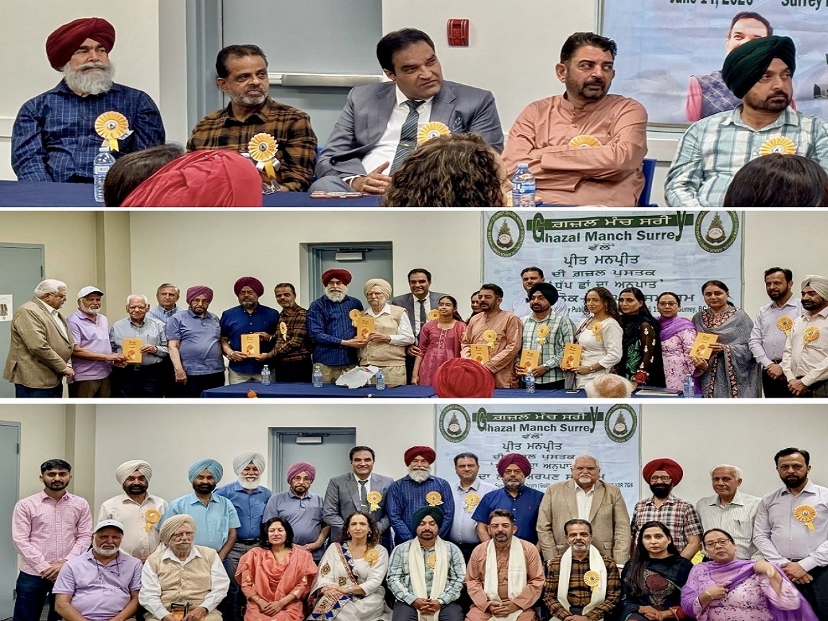 Launch of Preet Manpreet’s ghazal collection, ‘Dhoop Chhaon Ka Anupat’, organized by Ghazal Manch Sarre
