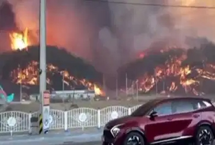 Fire breaks out in temporary houses in South Korea, hundreds displaced