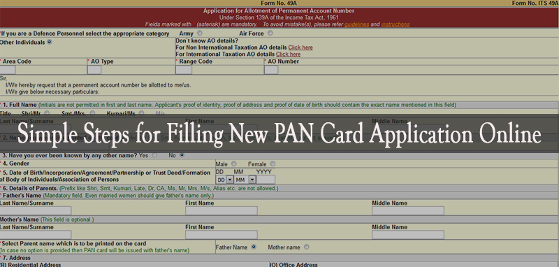 New PAN Card: How to make PAN card online? follow this step
