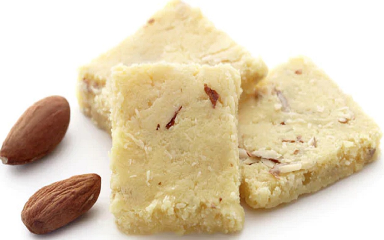 Recipe of the Day: Almond Barfi made in Falahar for Navratri