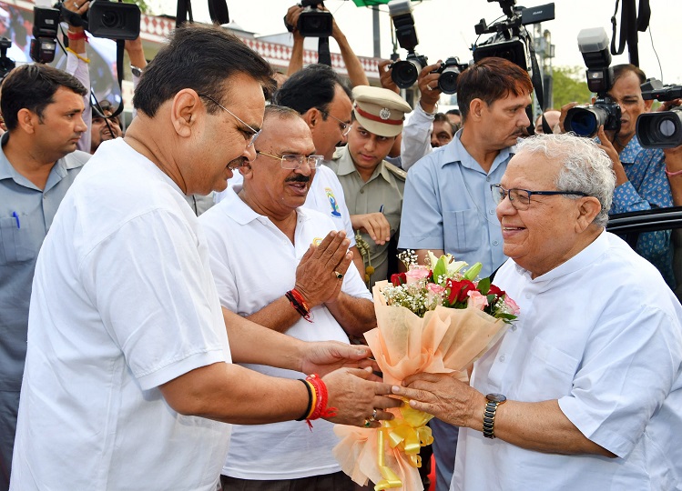 International Yoga Day: Governor Kalraj Mishra made a pledge, CM Bhajan Lal gave this message