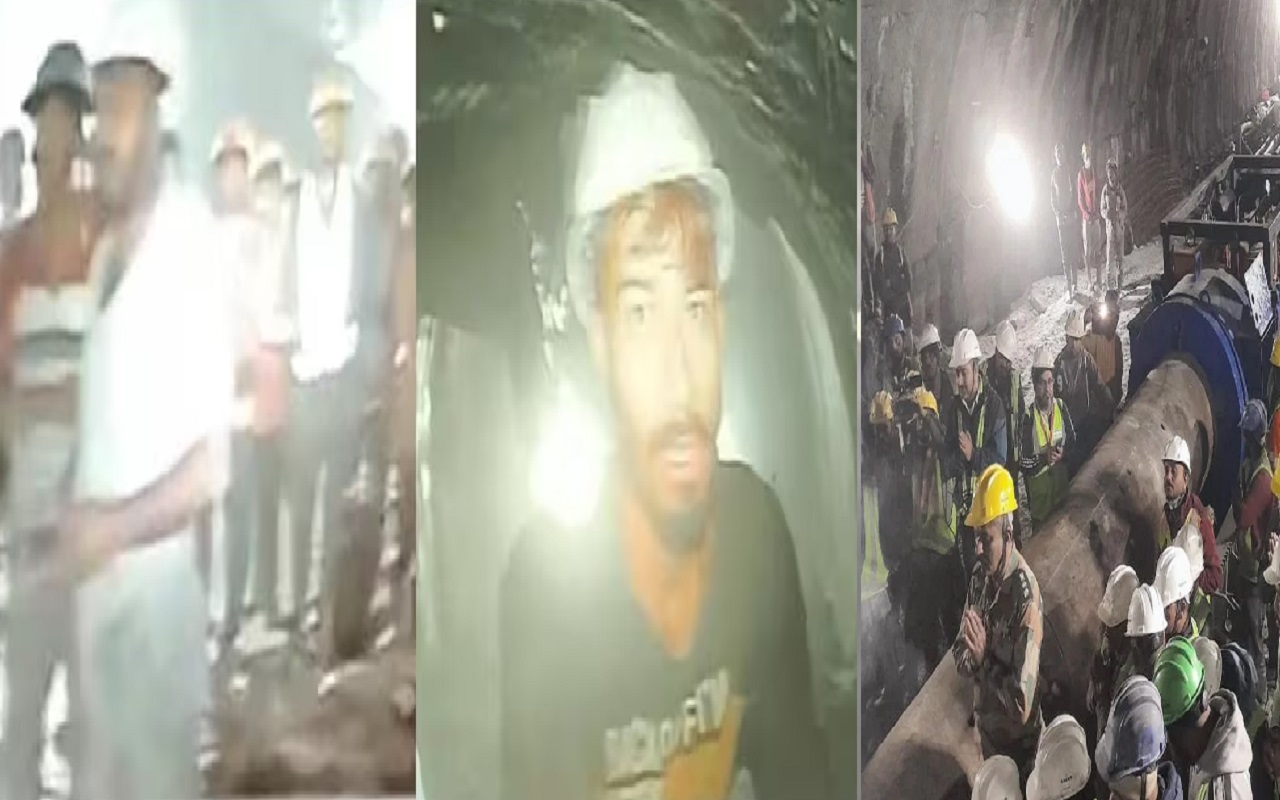 Uttarakhand Tunnel Accident: First picture of workers trapped in Silkyara Tunnel surfaced, all safe