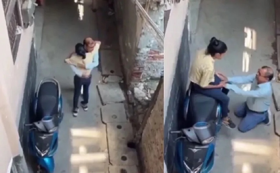 Video viral: Uncle was doing dirty things with a minor girl in a deserted street, after watching the video...