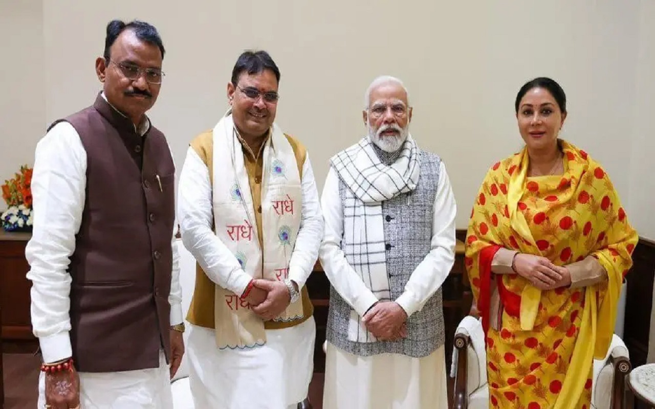 Rajasthan: CM Bhajanlal met PM Modi, final approval on the cabinet
