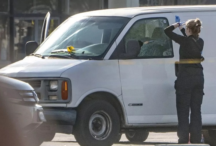 Los Angeles shooting suspect found dead in van