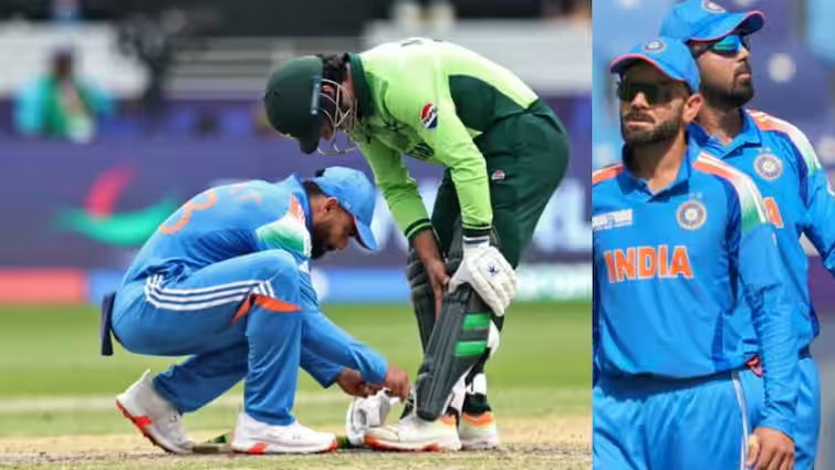 IND vs PAK: Sportsmanship or love for Pakistani players? Virat Kohli tied Naseem Shah's shoe string and such reactions came