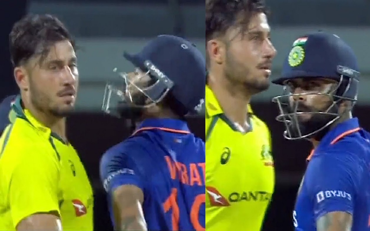 Virat Kohli intentionally collided with Marcus Stoinis, video went viral on social media