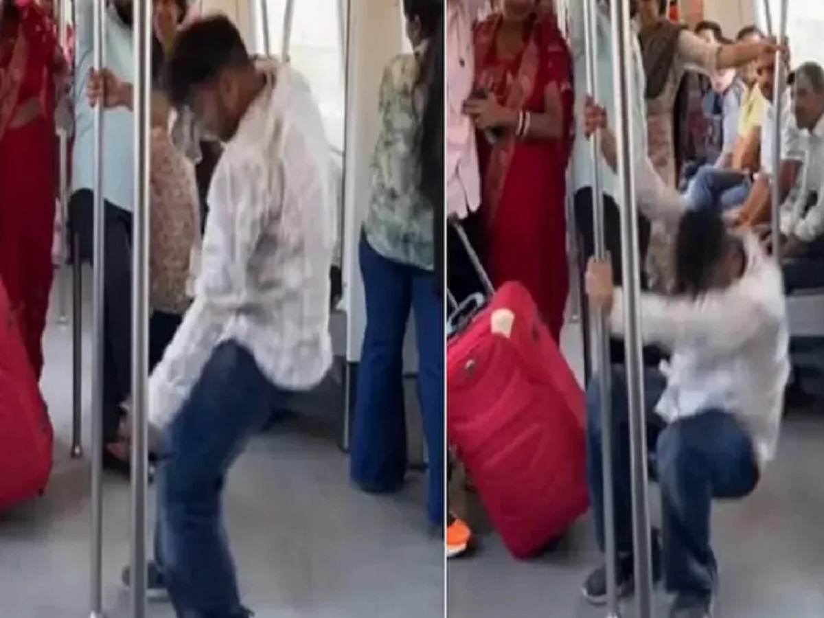 Delhi Metro Video Viral: Young Man Suddenly Starts Doing This Inside Coach, Showing No Shame—Then...