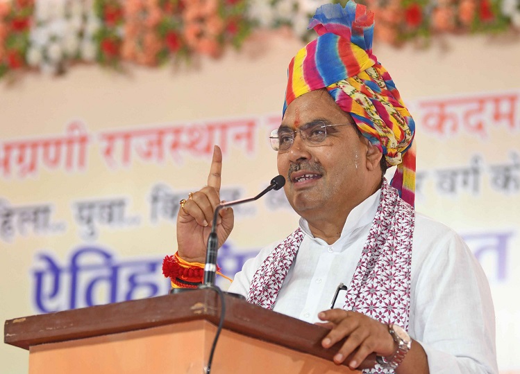 Rajasthan: Bhajanlal Sharma targeted the previous government, now he has said something big