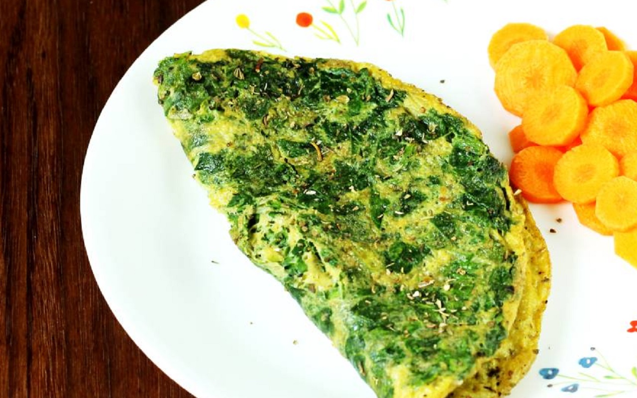 Recipe of the Day: Make Spinach-Paneer Omelette delicious with this method, definitely add these things