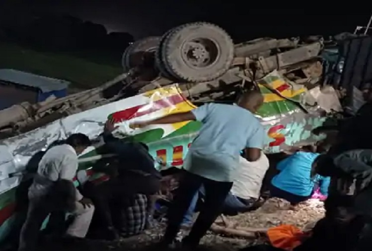 MP Bus Accident: Major road accident in Sidhi, Madhya Pradesh, 17 people died, more than 40 injured