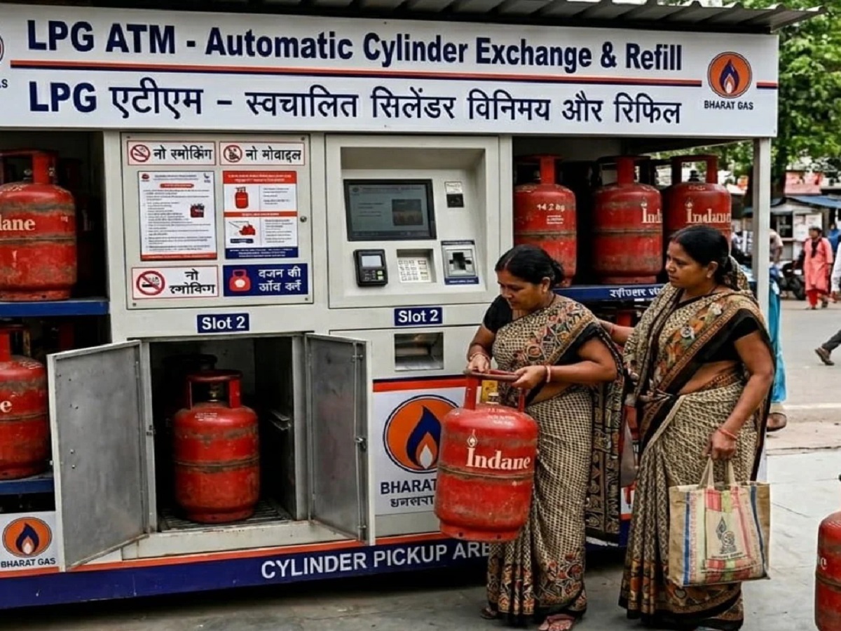 The LPG ATM is now operational; a filled cylinder will be dispensed from the machine in just three minutes.