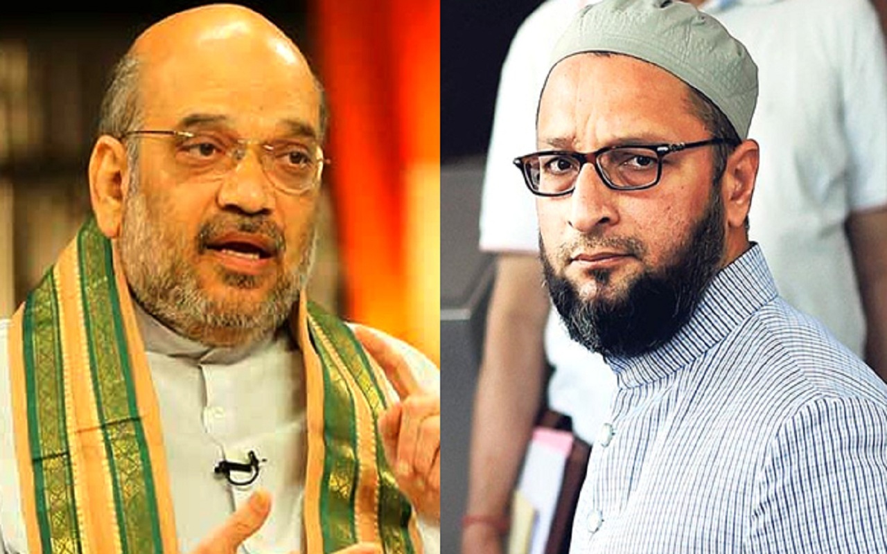 Owaisi targets BJP over Shah's statement on ending reservation for Muslims in Telangana.