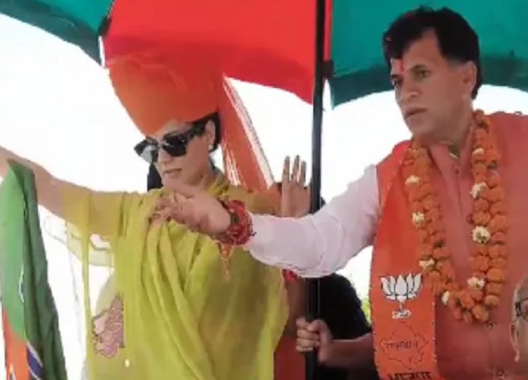Lok Sabha Elections: Slogans of Bhati-Bhaati echoed in Kangana's road show, everyone was surprised to see