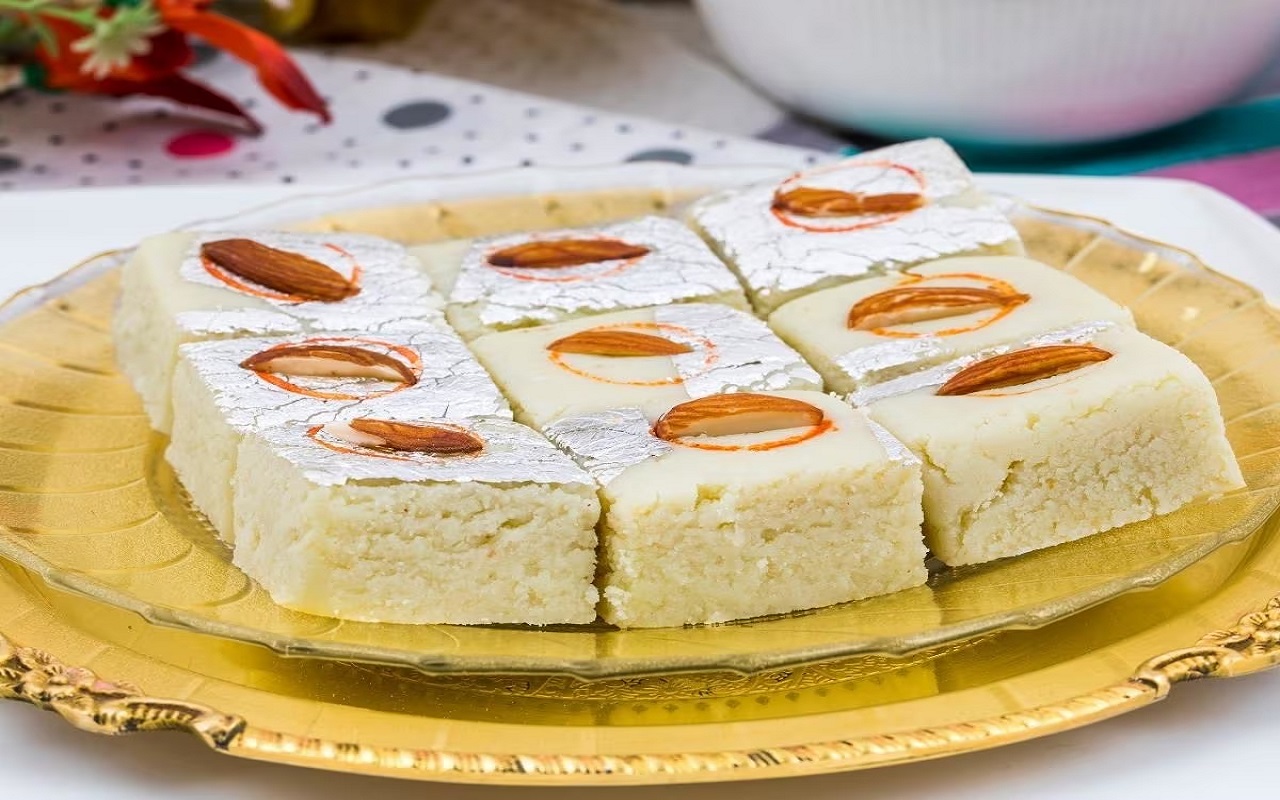 Recipe of the Day: You can also serve Badam Burfi to your guests for dinner