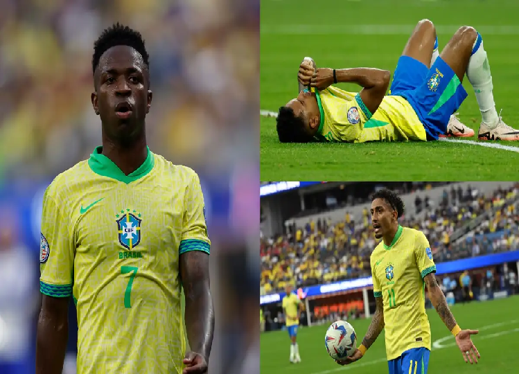 Brazil disappointing at Copa America: Vinicius Jr. and Rodrygo fail, Celsao amazes in goalless draw against Costa Rica