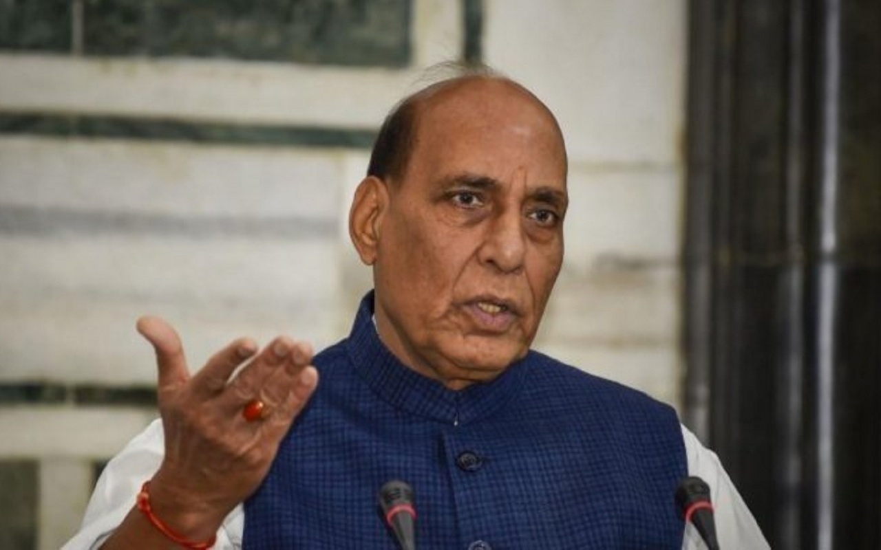 Congress used 'religion' to come to power: Rajnath Singh