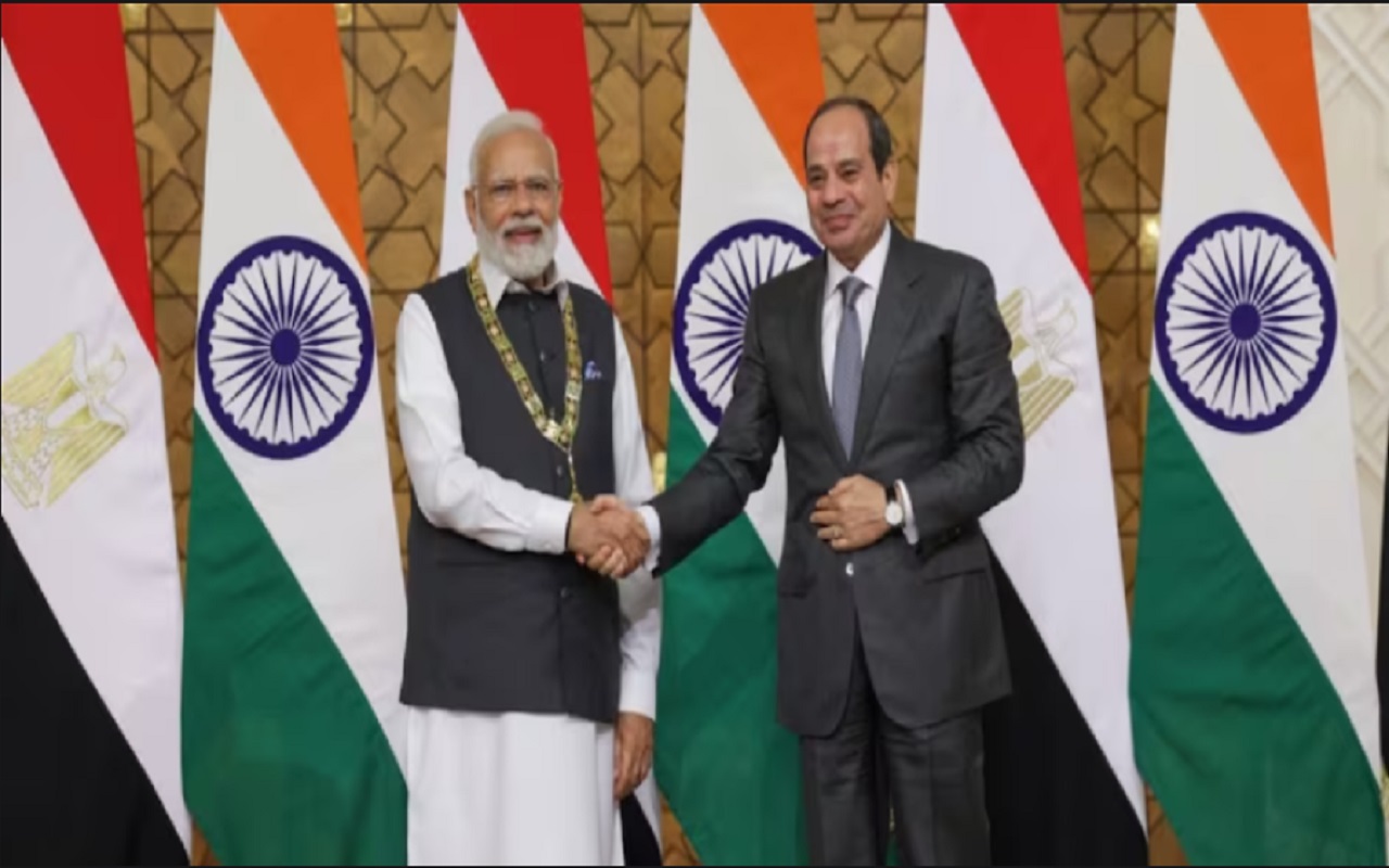 PM Modi: Prime Minister Modi received the highest honor of Egypt, many agreements were signed between the two countries