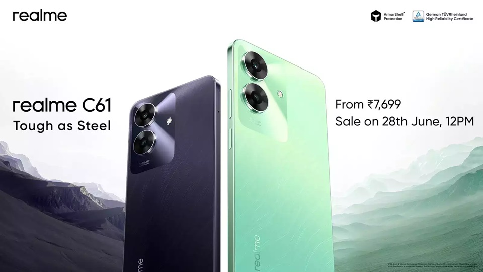 Realme launches C61 smartphone in India, price is only Rs 7,699