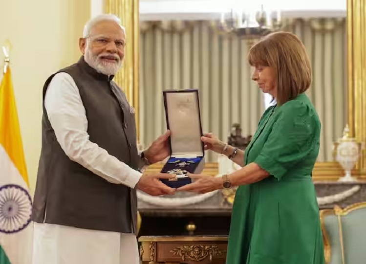 PM Modi: Prime Minister Modi honored with the 'Grand Cross of the Order of Honor' of Greece