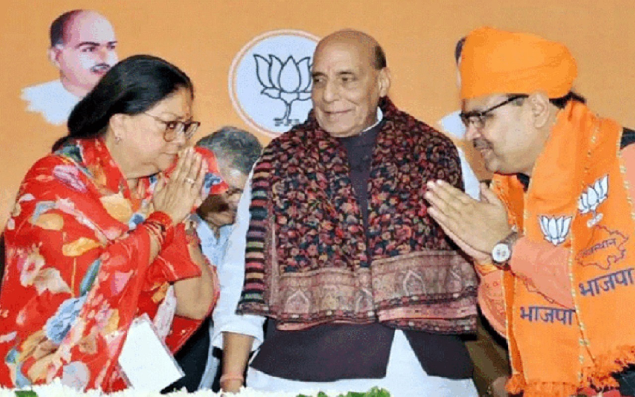 Rajasthan: CM Bhajanlal suddenly met Raje, now these are speculations