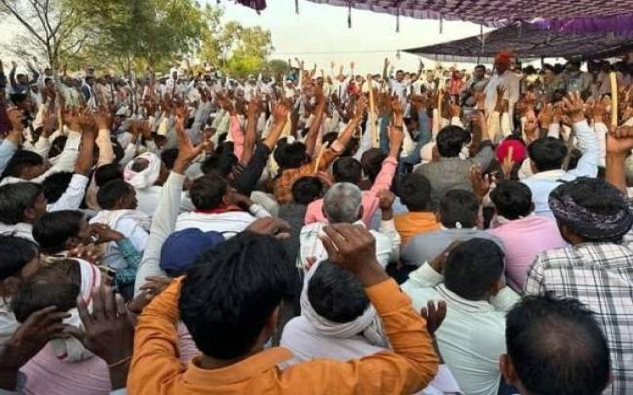 Rajasthan: The picketing of the Mali Samaj on the National Highway in Bharatpur continues for the seventh day.